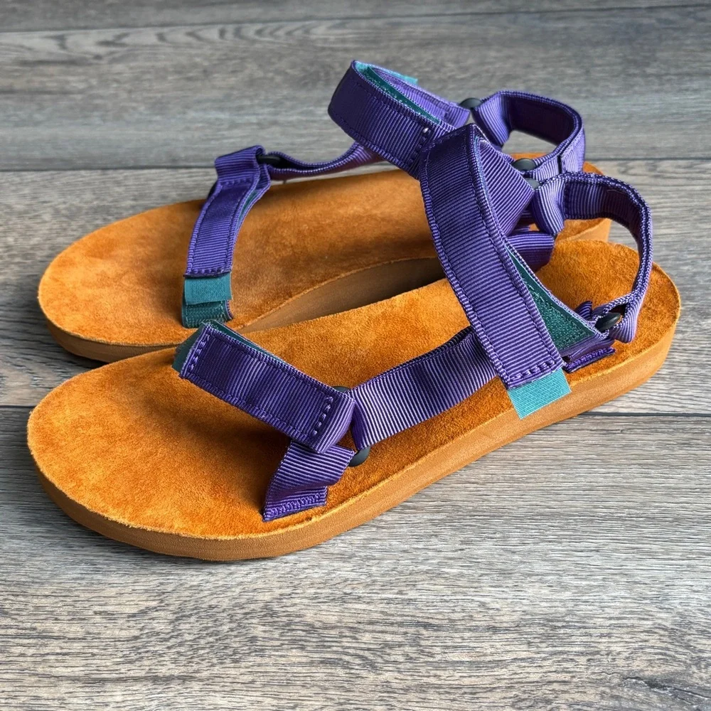 Teva Women’s Original Universal Backpack Sandals Adjustable Deep Purple Sz 9 - Picture 1 of 10